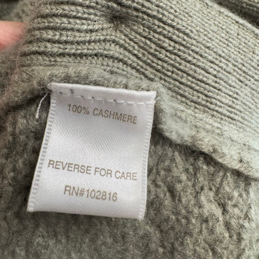 Garnet Hill Cashmere Button-Detail Boxy Sweater Luxury Soft S - Picture 10 of 12